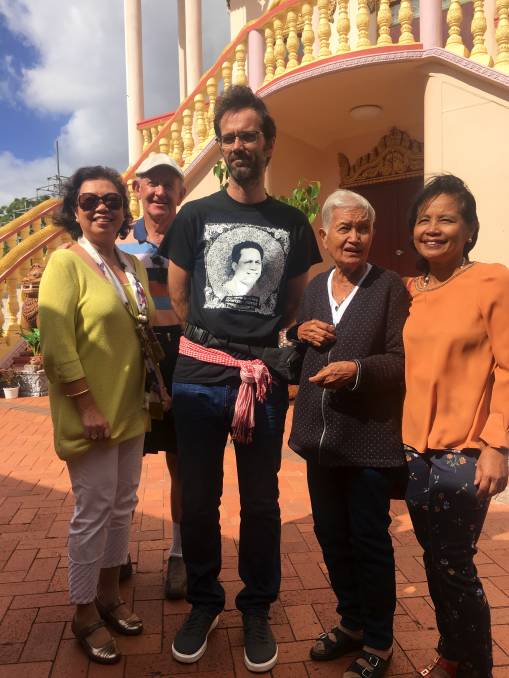 The Cambodian community welcomed environmental activist Alejandro  Gonzalez-Davidson to Wat  Khemarangsaram