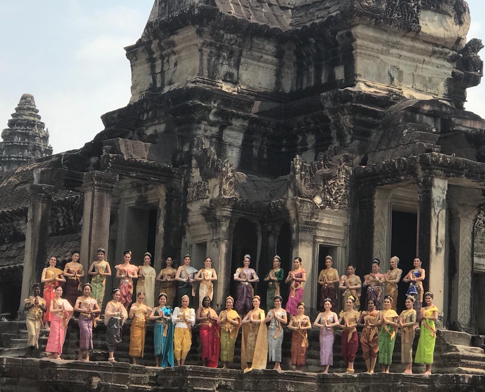 Miss Planet International 2019 &#8211; Khmer Dress at Angkor Wat