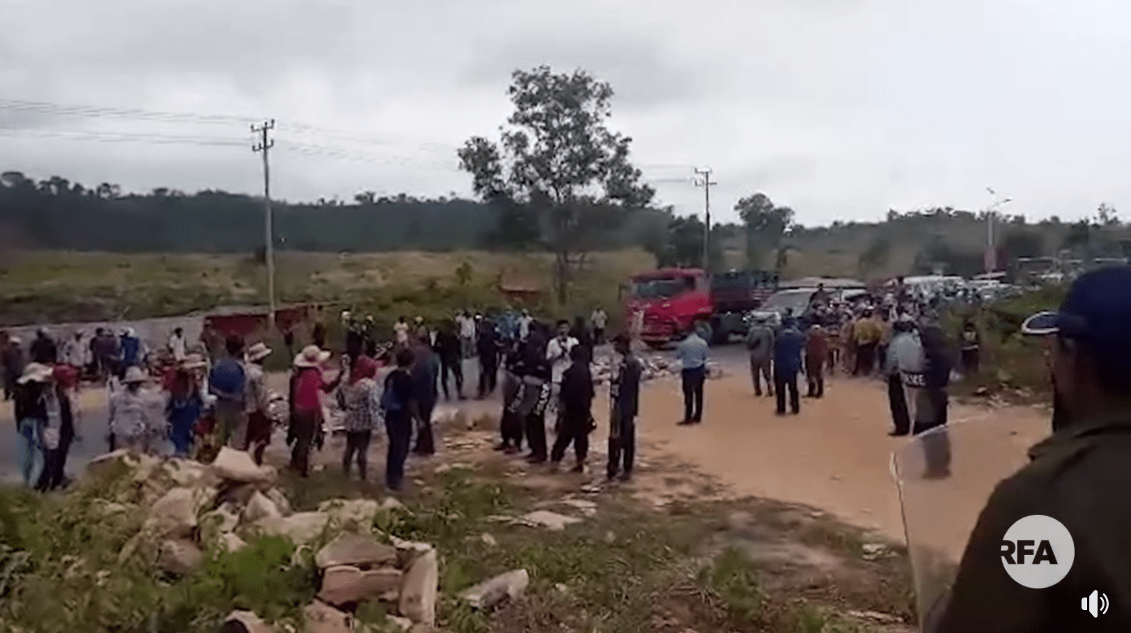 WATCH: A violent clash erupts over evictions in southern Cambodia