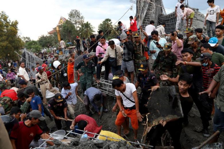 Temple collapses in Cambodia, killing 3 and injuring 13