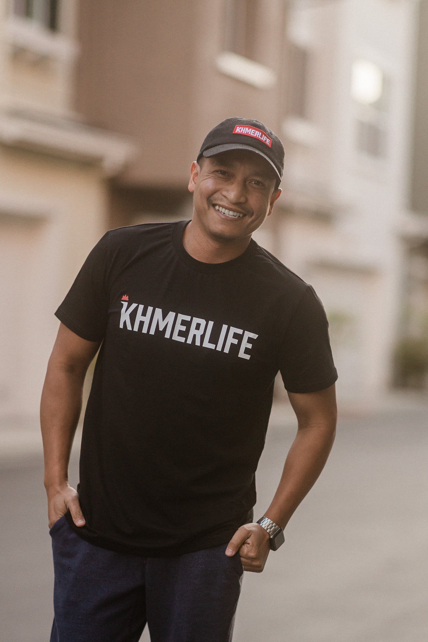 Premium Athletic Slim-fit KhmerLife Logo T-Shirt